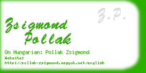 zsigmond pollak business card